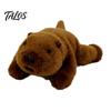 TV Watching Plush Toy Cute Sloth Seal Doll, Soft Stuffed Animal, Hippo Turtle Panda Elephant Particle Base Raccoon Fox Plushie for Desk Car,