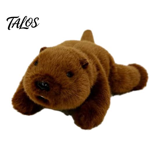 TV Watching Plush Toy Cute Sloth Seal Doll, Soft Stuffed Animal, Hippo Turtle Panda Elephant Particle Base Raccoon Fox Plushie for Desk Car,