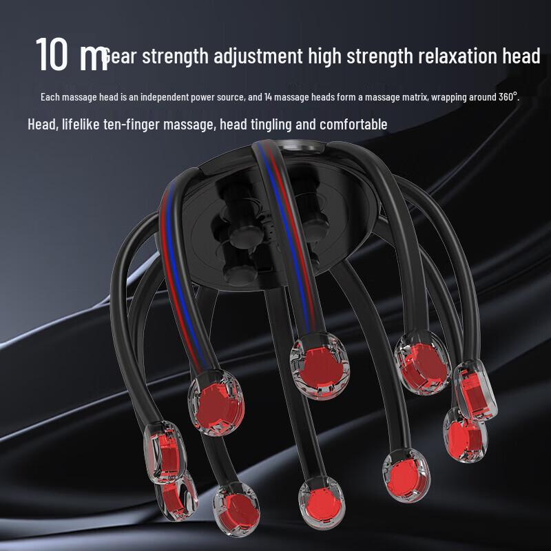 HEZHENG Octopus Head Scalp Massager CN Plug (adapter Included)