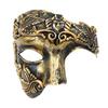 Halloween Retro Men’s Warrior Half-Face Mask: Italy, Venice, Rome, Egypt & Ancient Greece Style.