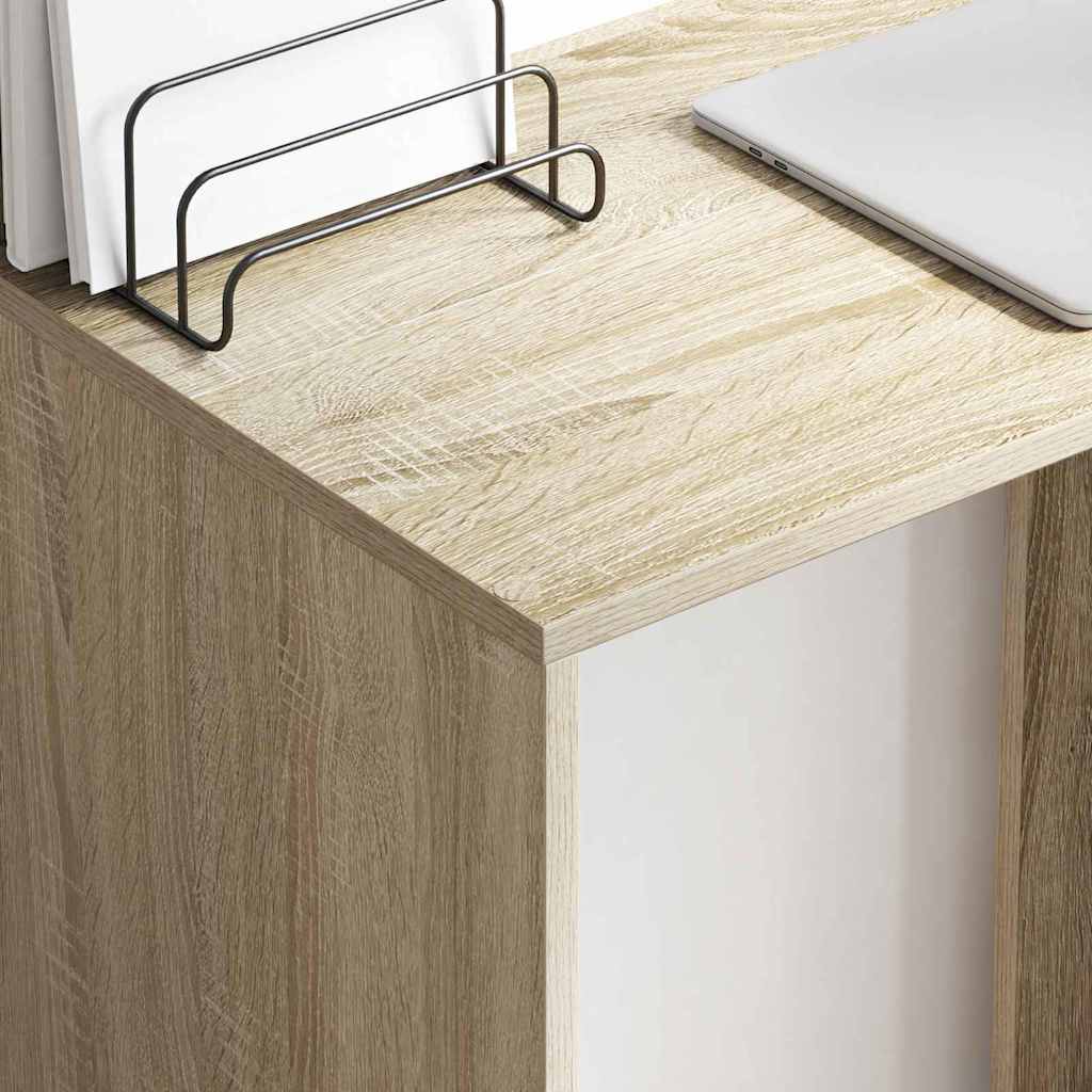 Desk in Sonoma Oak Finish 78.5 x 37 x 154.5 cm Particleboard