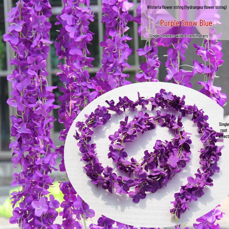 Artificial Rose Vine Hanging Decor for Walls and Ceilings