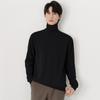 Autumn and Winter Men's Turtleneck Bottom Sweater Solid Color 100% Wool Sweater Thickened Warm Knitted Thread