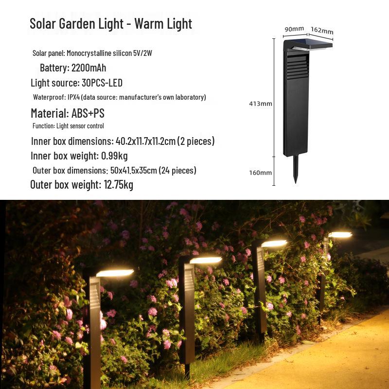 Solar Courtyard Lights: Waterproof Outdoor Landscape Lights for Gardens, Villas, and Parks