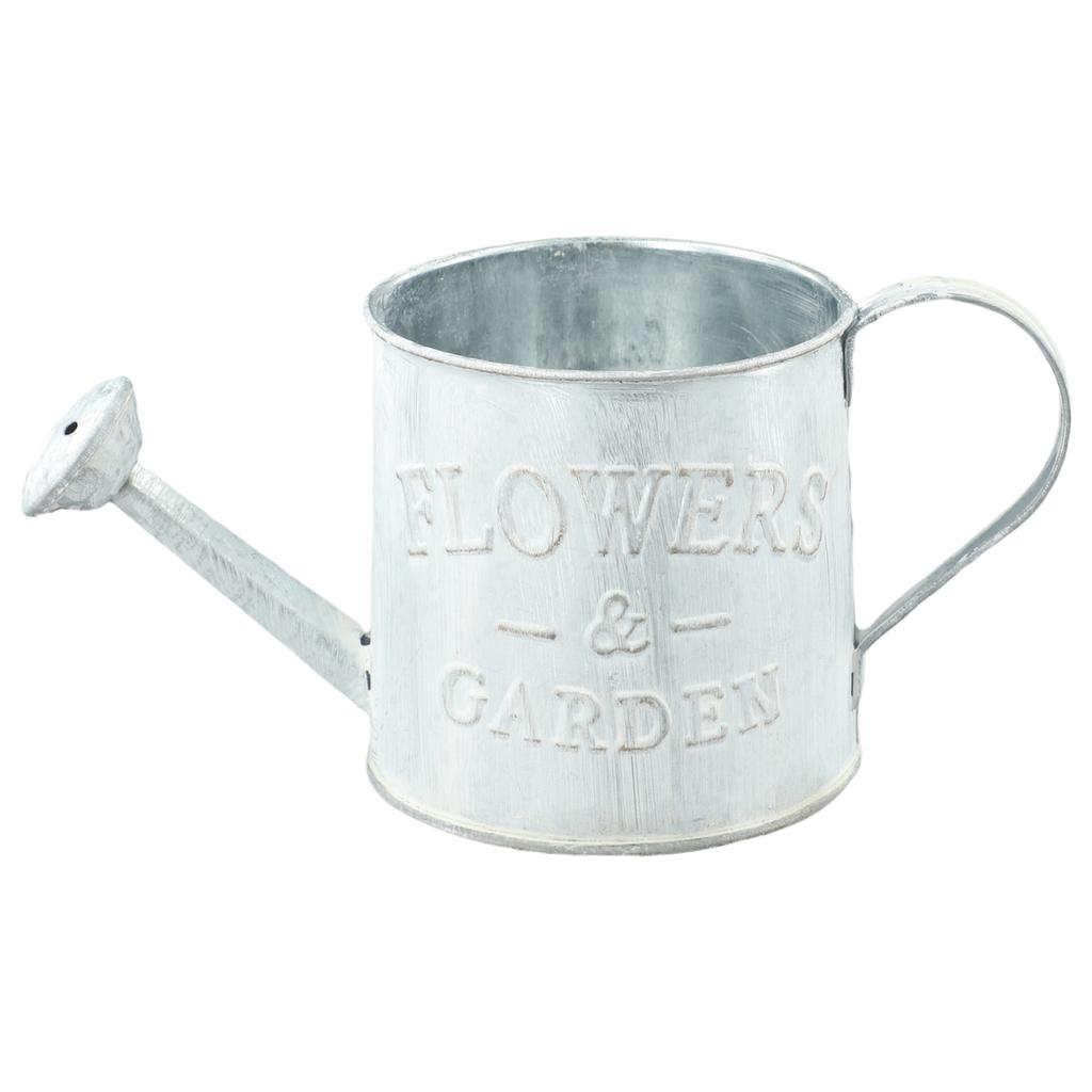 1pc Retro Water Bucket Sprinkler Pot Iron Flower Pots Metal Vase Home Garden Decorations Vintage Watering Can