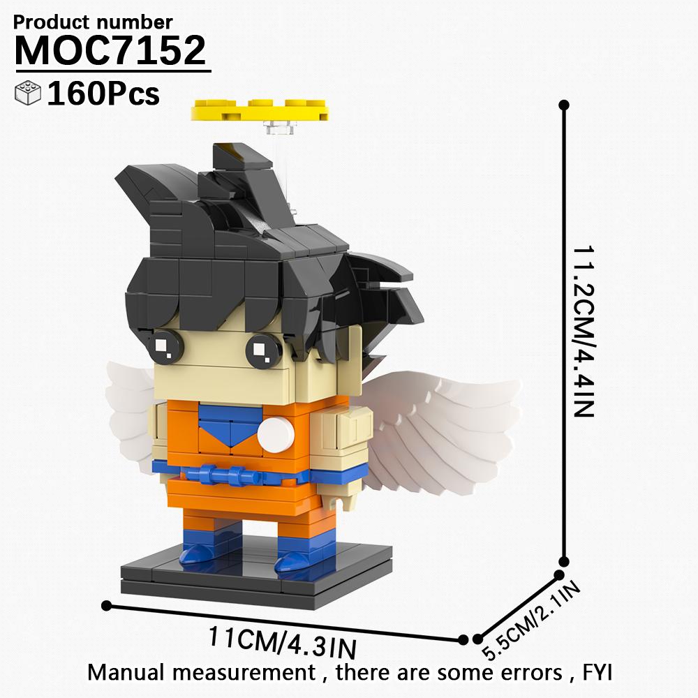 MOOXI Anime Series MOC Bricks BrickHeaded Figure Loong DIY Adult Building Blocks Set Model Kids Education Toys For Children Gift