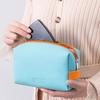 Large Capacity Cosmetic Bag Candy Colors Multifunctional Design Toiletry Storage Bag PU Leather Waterproof Makeup Organizer Box