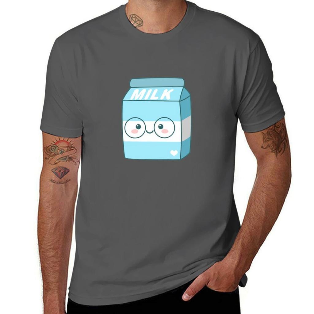 Kawaii Milk Tshirt Festive Simple Tshirt