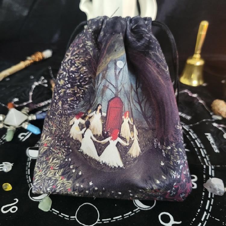 Altar Tarot Card Storage Bag Jewelry Bag Dices Bag Gift Bag with Drawstring