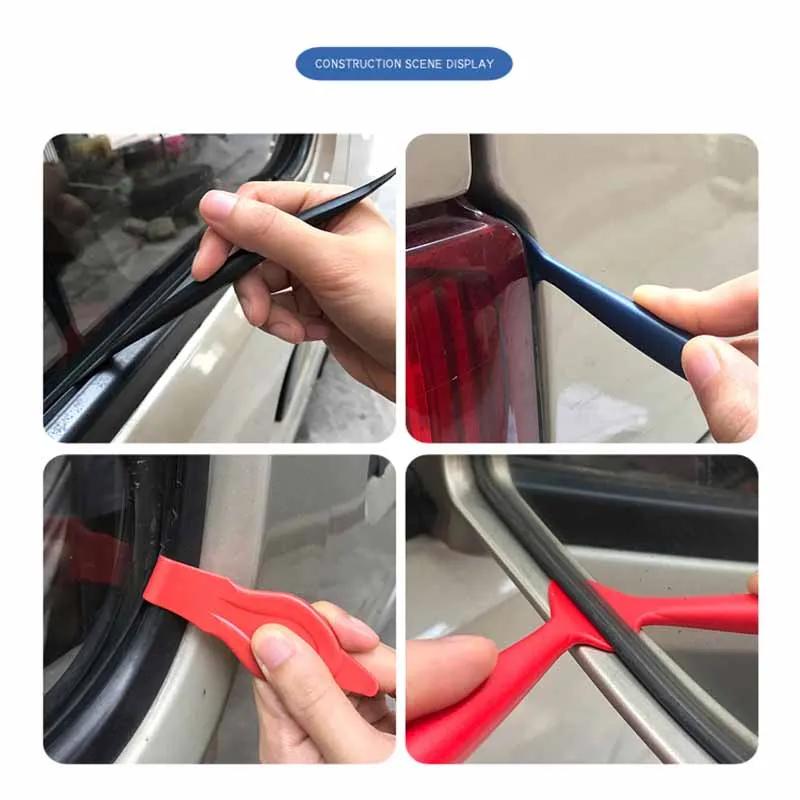 5X Car Stickers Micro Squeegee Scraper Hardness Wrap Vinyl Tools Squeegee Flexible With Different Hardness Window Tint Stickers Install Tool