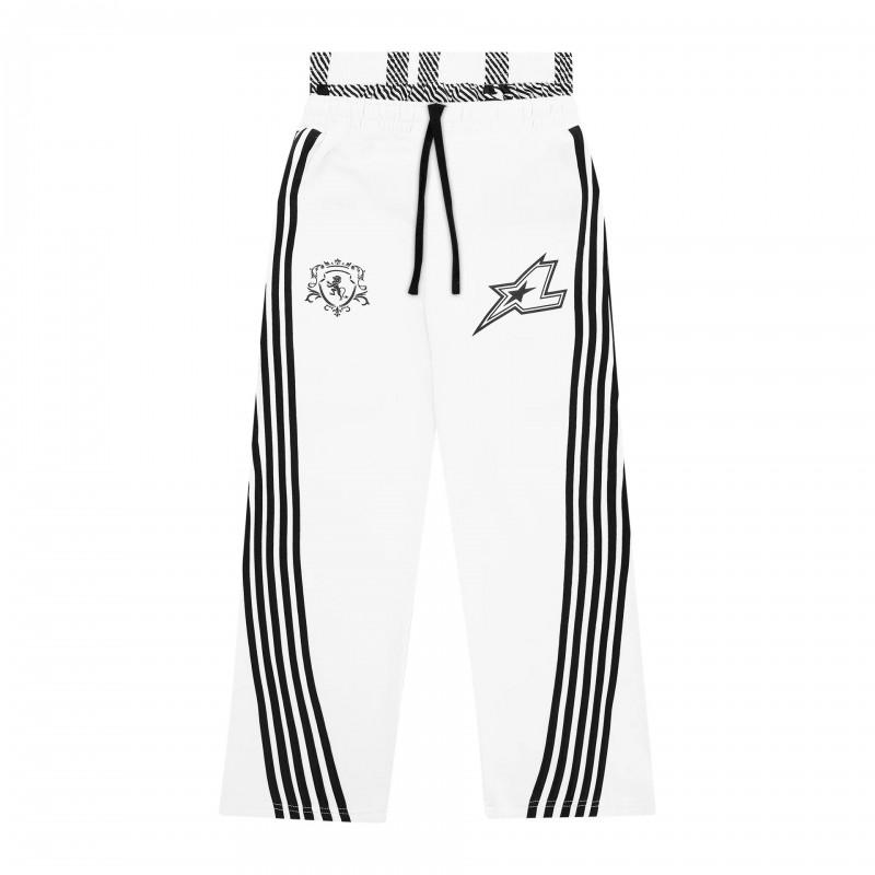 American Retro Striped Y2K Harajuku Style Mens Casual Straight Leg Double Waist Trousers Trendy Sweatshirt