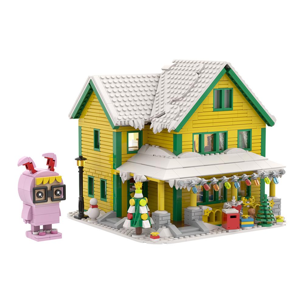 MOC 2025 Christmas Gift For Kids Series Building Blocks Set Gingerbread Candy House Christmas Light Bulbs Bricks Toys Kids Gifts