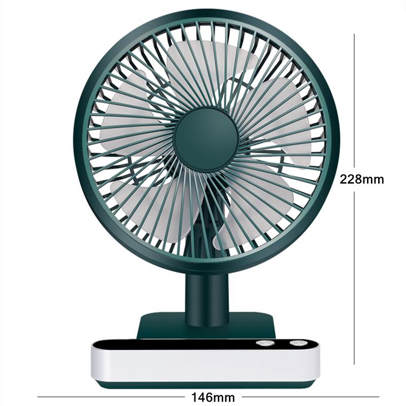 Mini ventilator electric portabil USB, reîncărcabil inteligent, cu 4 trepte, reglabil, răcitor de aer silențios, pentru birou, casă, călătorii
