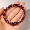 Festive Gifts Amethyst And Tiger Eye Beaded Bracelet Elegant Fashion Jewelry For Men And Women Daily Wear Simple Versatile Accessory