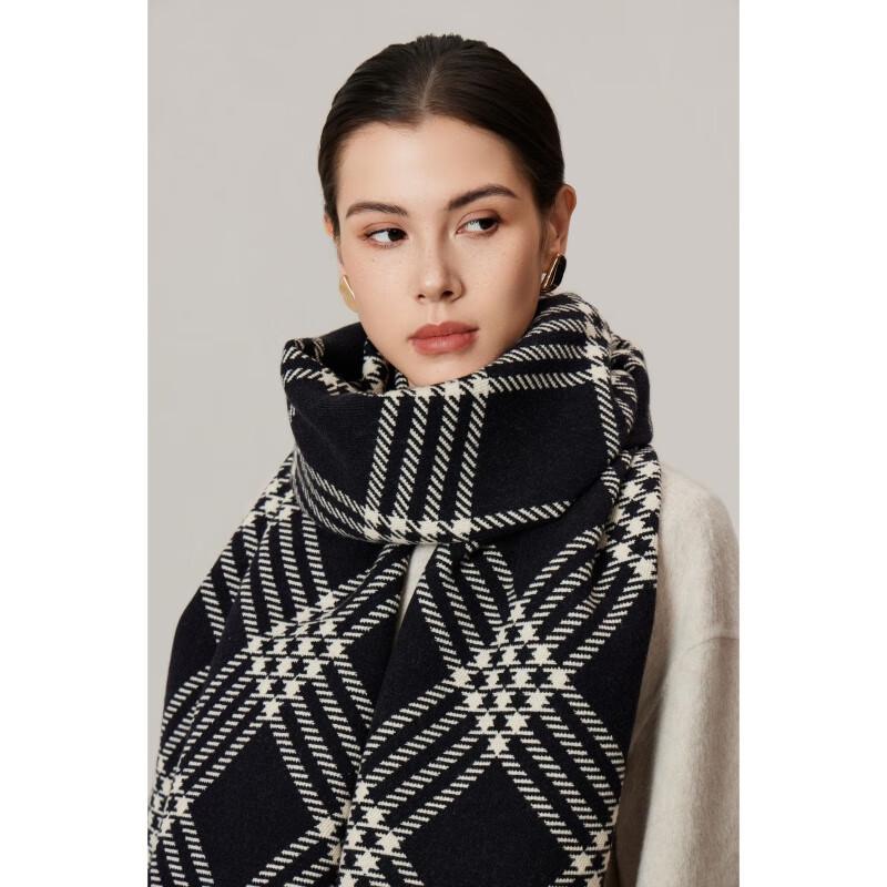 CEENIU Faux Cashmere Double-Sided Twill Scarf & Shawl