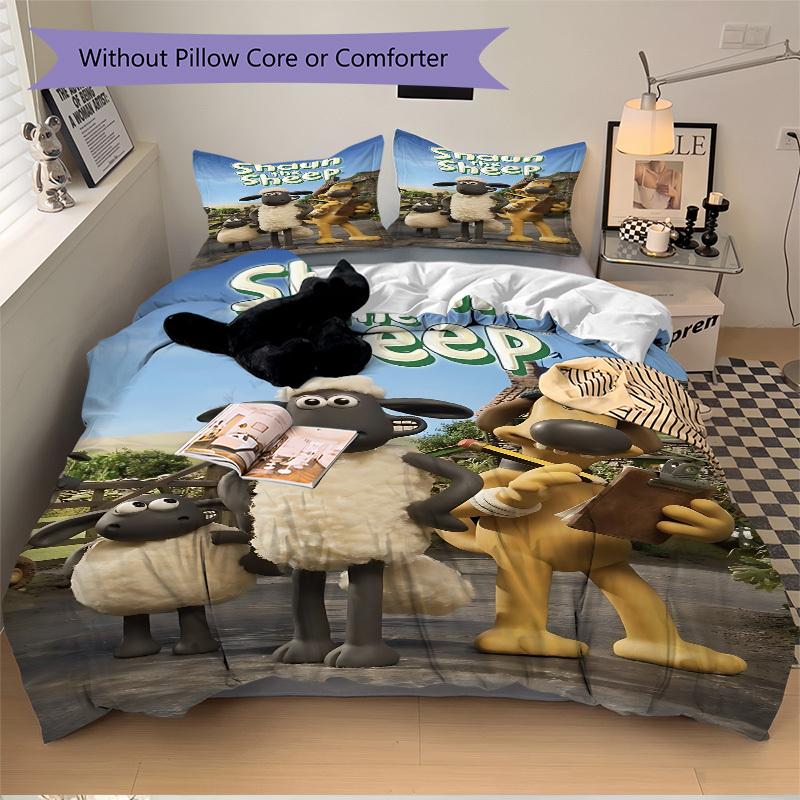 

3pcs Sheep, Farm Bedding Set: Perfect for Bedroom or Guest Room. Soft and Comfortable with No Core Included yy251031098 260x240cm