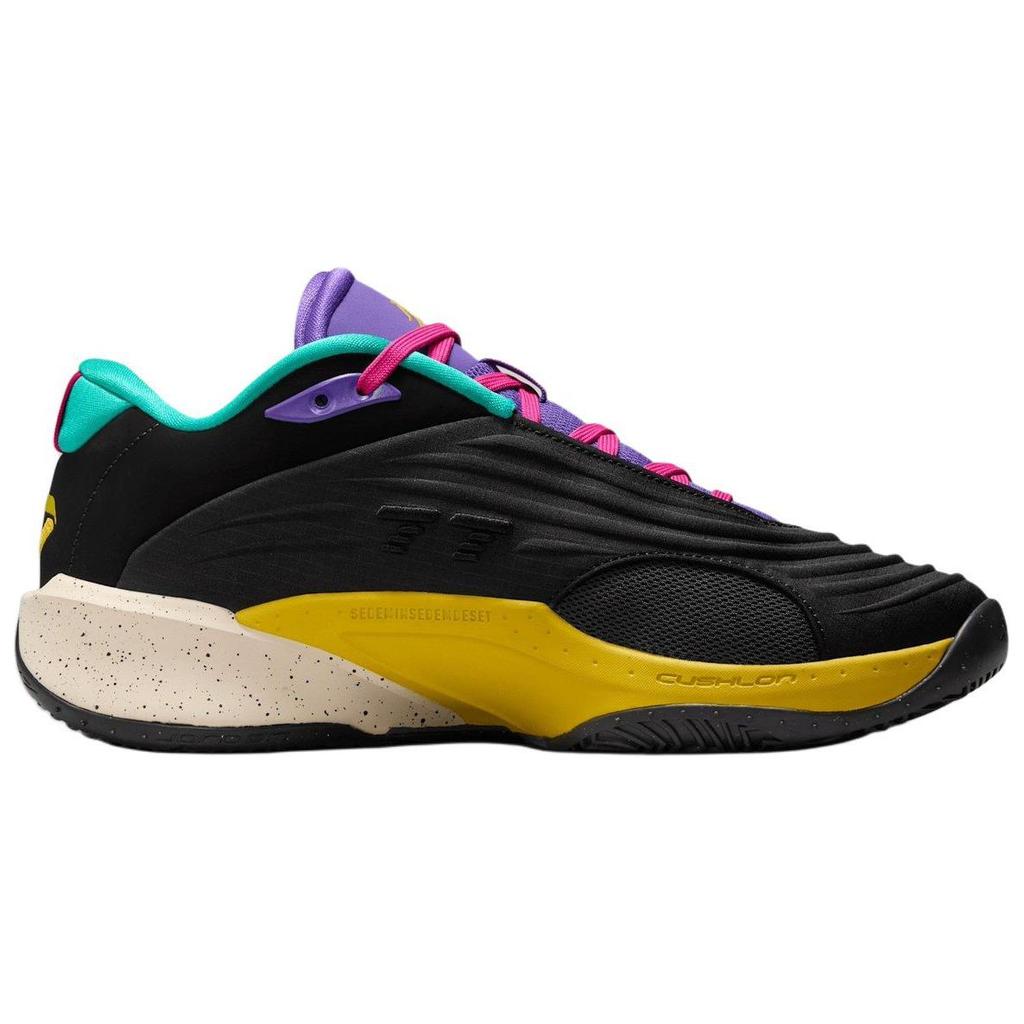 New Jordan Luka 3 Anti Slip Wear Resistant Low Top Basketball Shoes Unisex Black Purple FQ1285-002