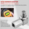 Universal O2 Oxygen Sensor Spacer Adapter 02 Bung Extension Catalytic Converter Oxygen Sensor Extender 90 Degree P0420 P0430 New