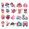 Rosa Serie Boutique Computerstickerei Aufkleber Niedlicher Cartoon Stickerei Stoffaufkleber Schuhe Tasche Kleidung Dekoration Aufkleber Diy