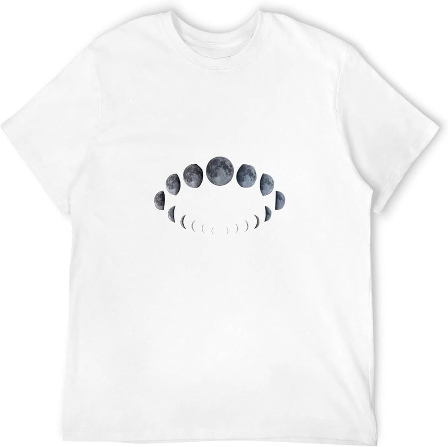 Mens T-Shirt Moon Phases Cycle Wicca Wiccan Witch Pagan Goth White XS белый