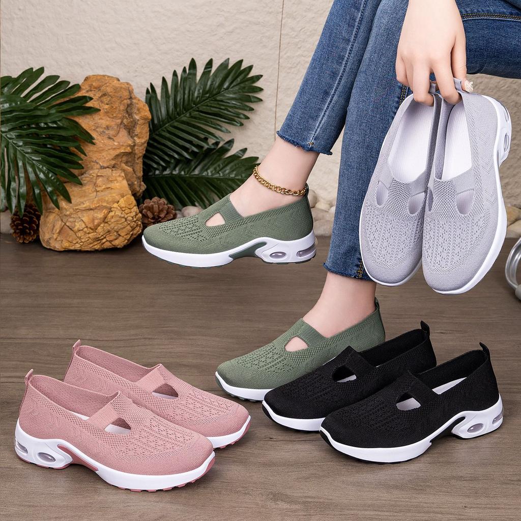 Women's Spring and Summer New Comfortable Versatile Breathable Single Shoes Soft Bottom Not Tired Feet Wear Casual Sports Shoes