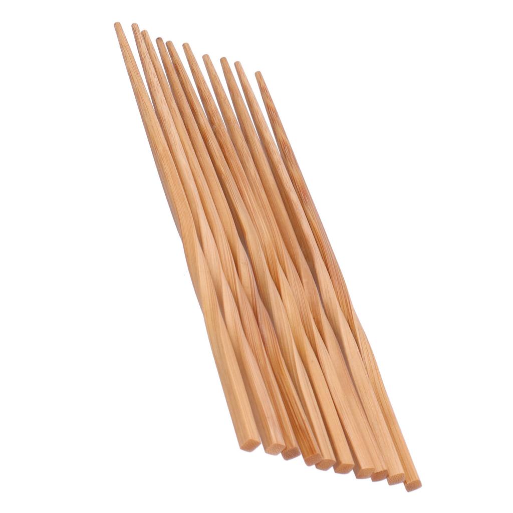 5Pairs Bamboo Twist Chopsticks Originality Environmentally Chopsticks Set for Home Restaurant