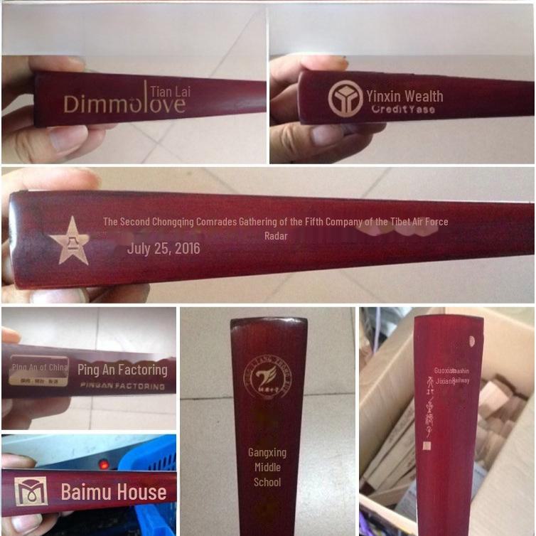 8-Zoll-Faltfächer im chinesischen Stil: Retro-klassisches Hanfu-Design für Jungen