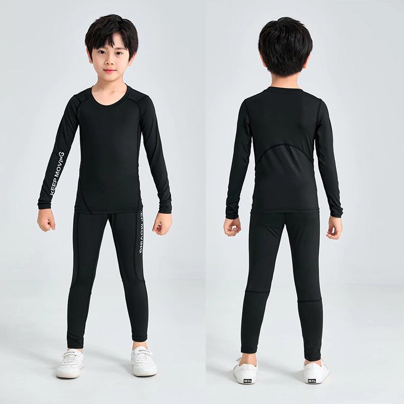 2024 Autumn Kids' Sports Compression Suit: Running & Training Activewear Set