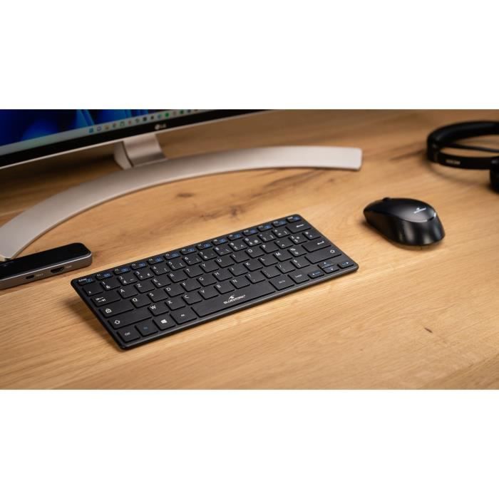Pack clavier souris - bluestork - pack mini - sans fil - compact - noir