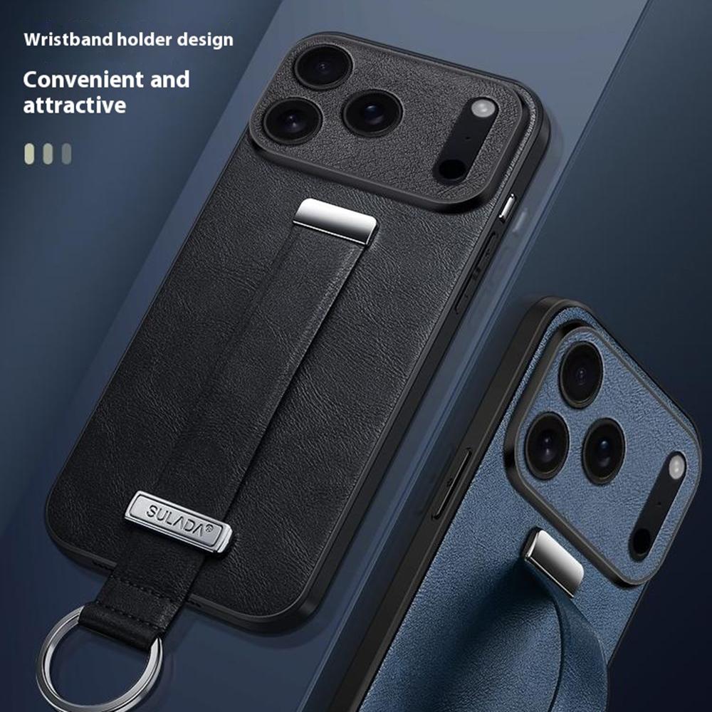 SULADA Fashion Series für iPhone 17 Pro Max Hülle Armband Ständer Leder Rückseite Handyhülle