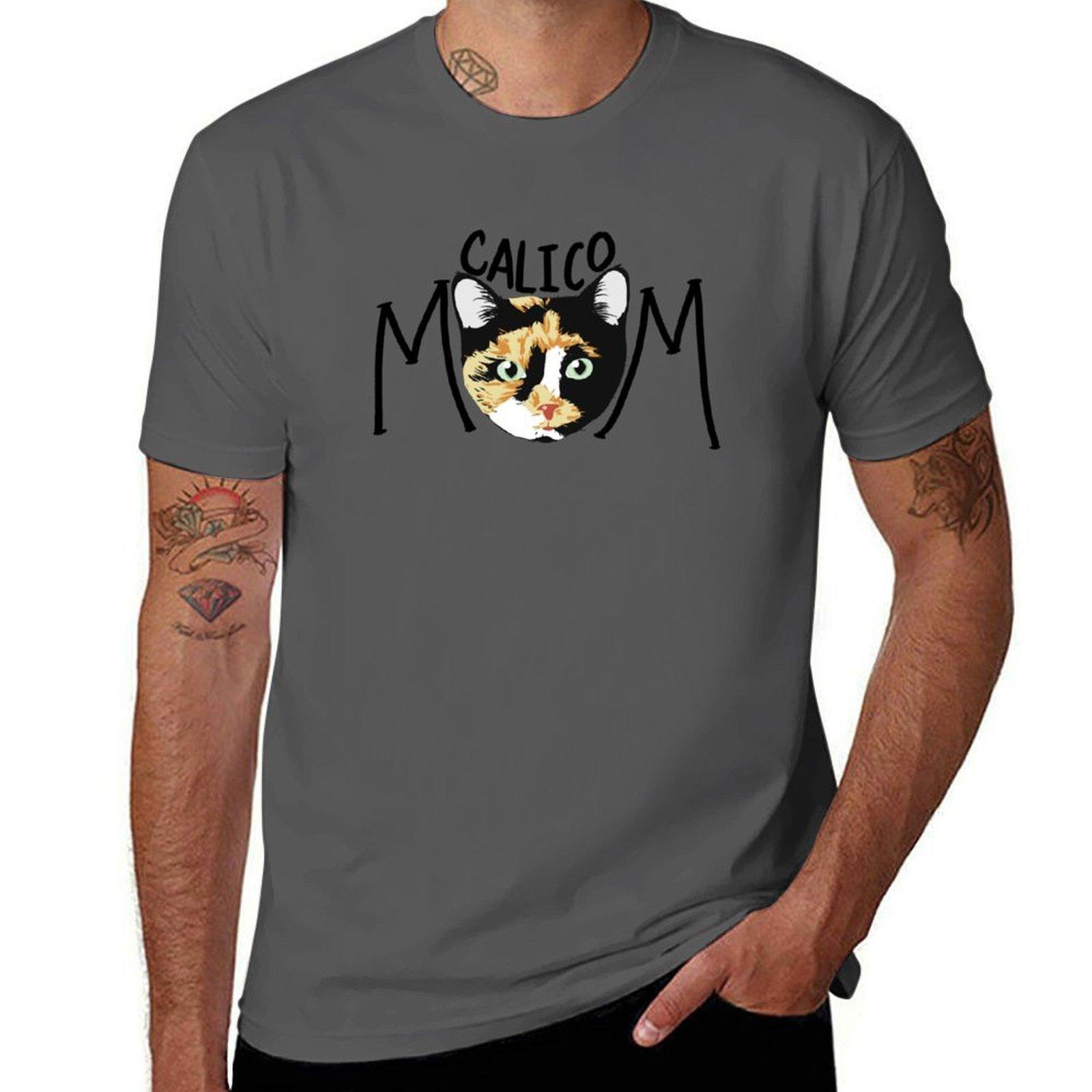 

Calico Cat Mom T-Shirt man t shirts for men casual man t shirts graphic T-Shirt 4XL