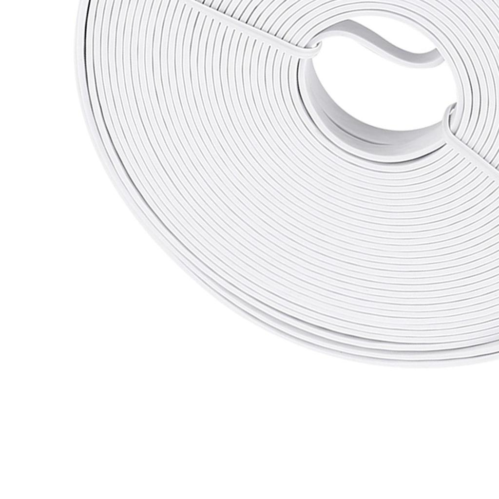 RJ45 CAT6 Ethernet Netzwerk Flaches LAN-Kabel UTP Patch Router-Kabel 1000M Weiß