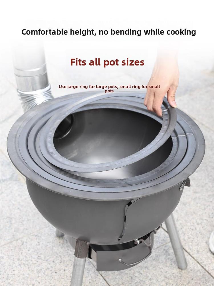 New Sle Rural Home Wood Burning Stove Portable Outdoor Large Pot Stove el Stove Equipment und Pot Stove