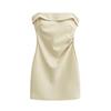 Trendy Women's Sexy Tube Top & Waist-Cinched Short Skirt Set