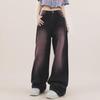 2024 Women's High-Waist Wide-Leg Jeans: Black & Gray, Loose, Slim, Straight & Floor-Length