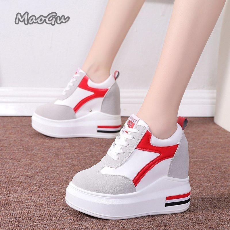 Fashion Thick Bottom Height Increase Women's Vulcanize Shoes Student School Casual Sneakers Autumn Winter 10CM Platform Women's Sneaker