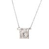 Stainless Steel Photo Frame Necklace Retractable Photo Album Necklace Camera Photo Pendant  Jewelry