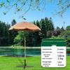 Imitation Thatch Outdoor Sunshade Umbrella - Garden, Courtyard, and Photography Decor Prop