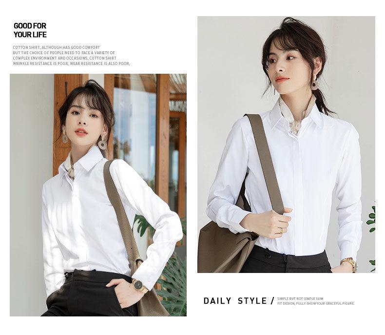 Damska Formalna Bluzka do Pracy - Opcje Długi/Krótki Rękaw w Kolorach Białym, Czarnym, Niebieskim na Wiosnę i Jesień