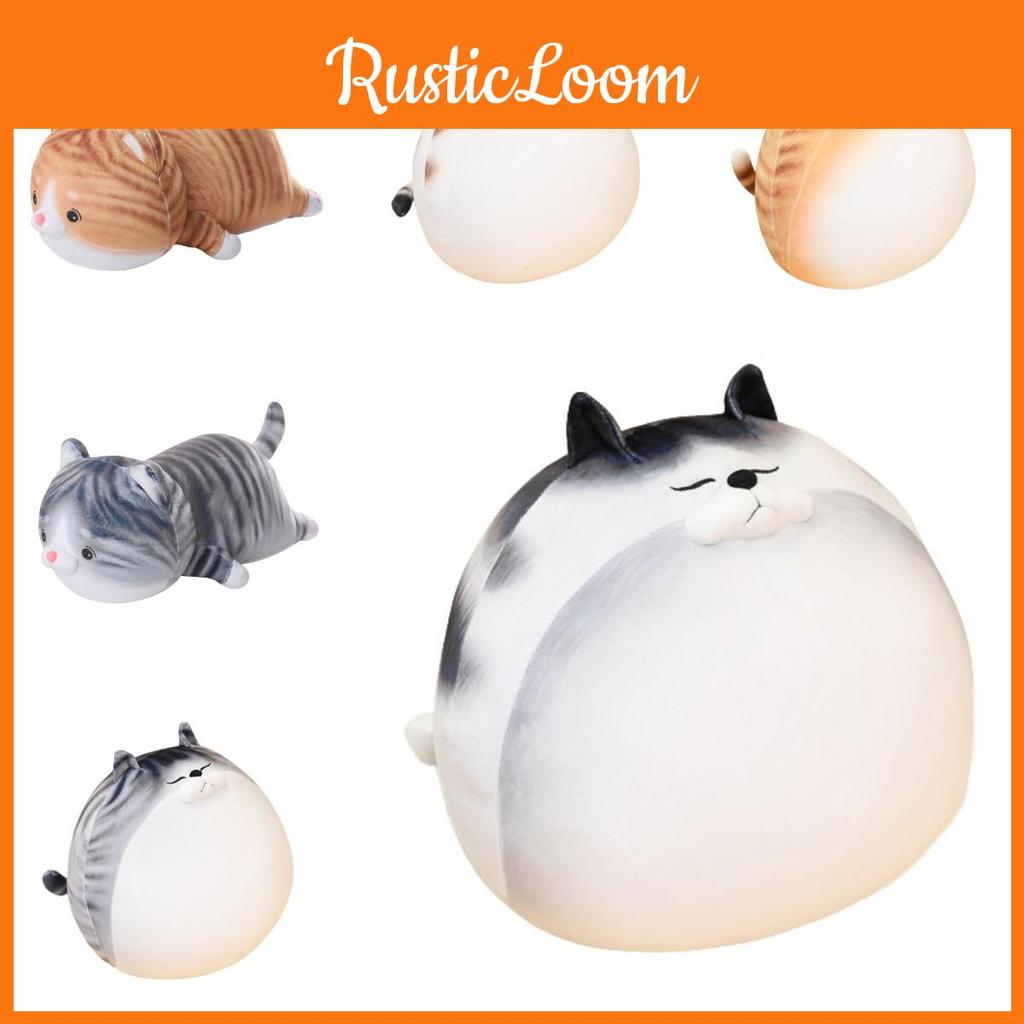 Big Huggable Cat Plushie For Bedtime Cuddles With Realistic Design And Smooth Stitching