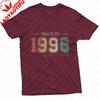 1996 Vintage Year Print Unisex TShirt Cotton Retro 1996 Print T Shirt Short Sleeve Fashion Top Gift for Birthday Anniversary