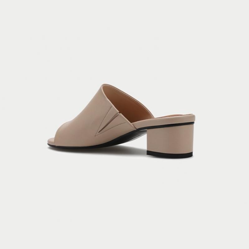 Thommcan Women S Comfort Daily Mid Heel Mule 8tmni15m8d Beige