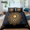 Home Living Luxury 3D Mandala Bedding Set Navy Boho Duvet Cover Pillowcase Queen and King EU/US/AU/UK Size Comforter Bedding