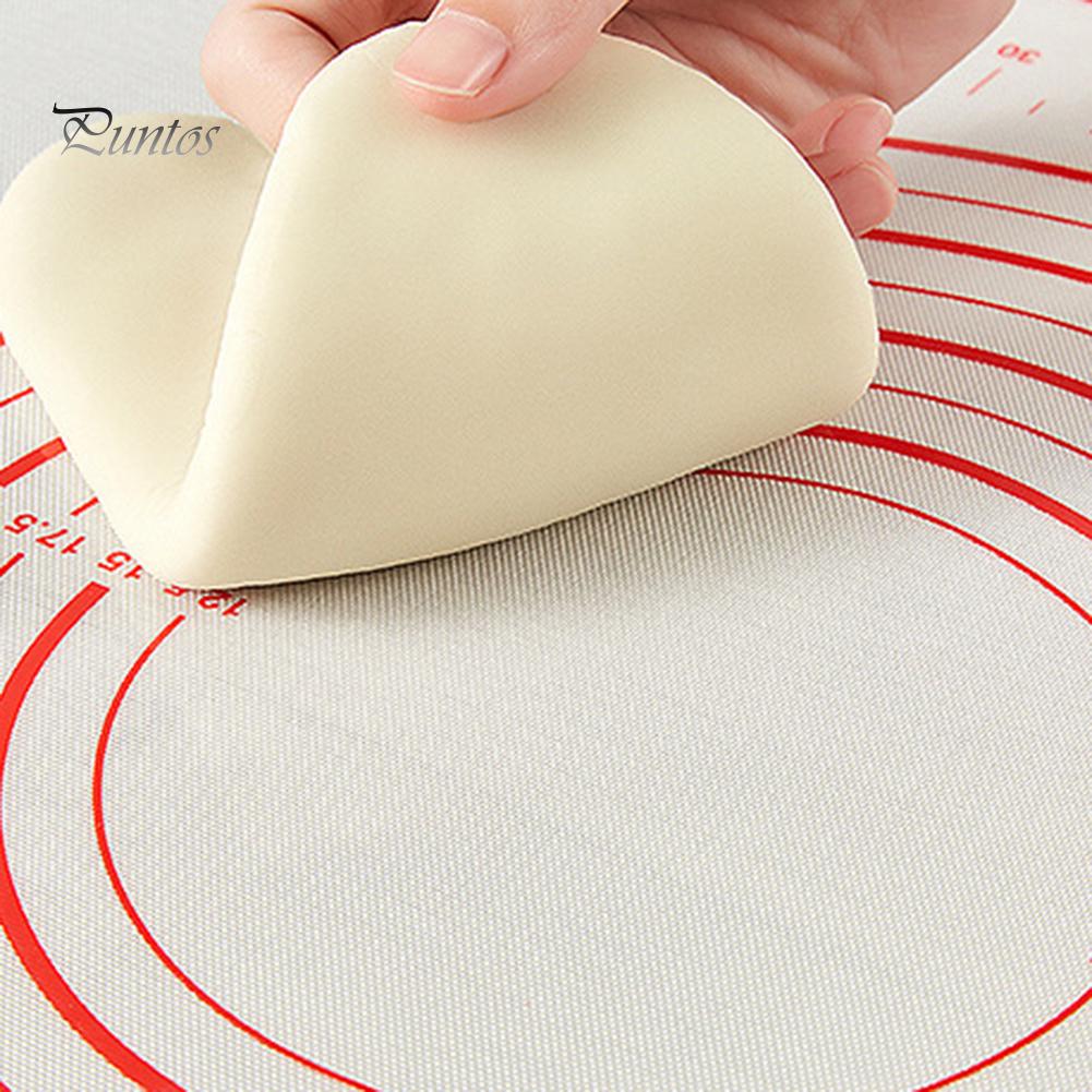 Puntos Silikon Rolling Sheet Backmatte Pad Antihaft-Backgeschirr Mehl Gebäck Teppich