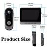 Smart X8 2.4G WiFi Doorbell Video Intercom 4.3" LCD Screen Home Security Smart Door Bell Intercom IR Night Vision Smart Eye Peephole