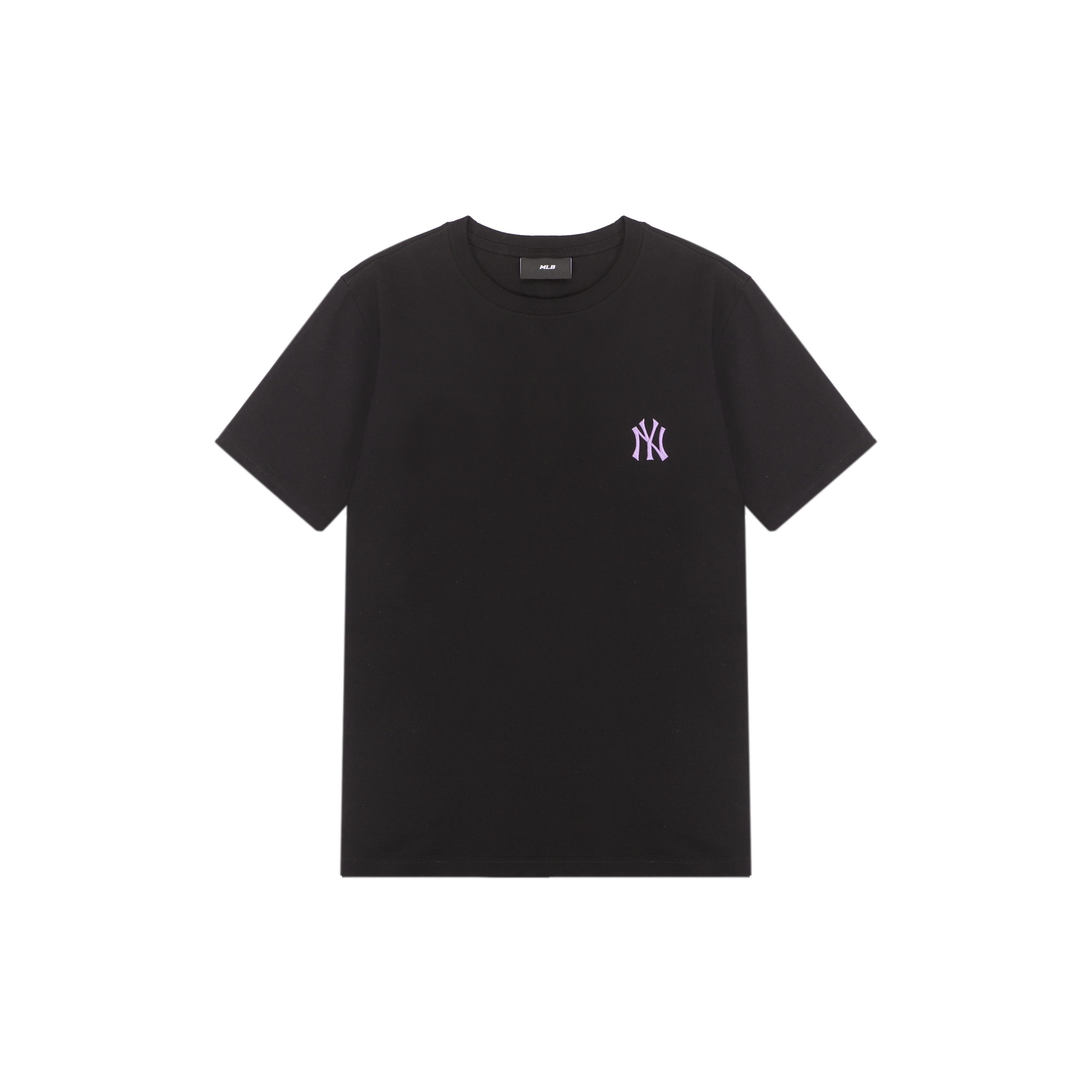 MLB Set in Sleeve T Shirt Unisex Black 3ATSEC323-50BKS XS