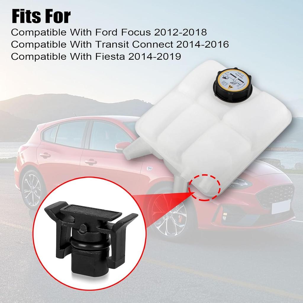 Radiator Reservoir Drain Cap Compatible With Ford Focus 2012-2018 fit for Transit Connect 2014-2016 fit for Fiesta 2014-2019 AV6Z-8K103-A Water Tank