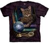 Cat Kittens Magic The Fortune Teller Cute Animal Purple Mountain T-Shirt S-5X