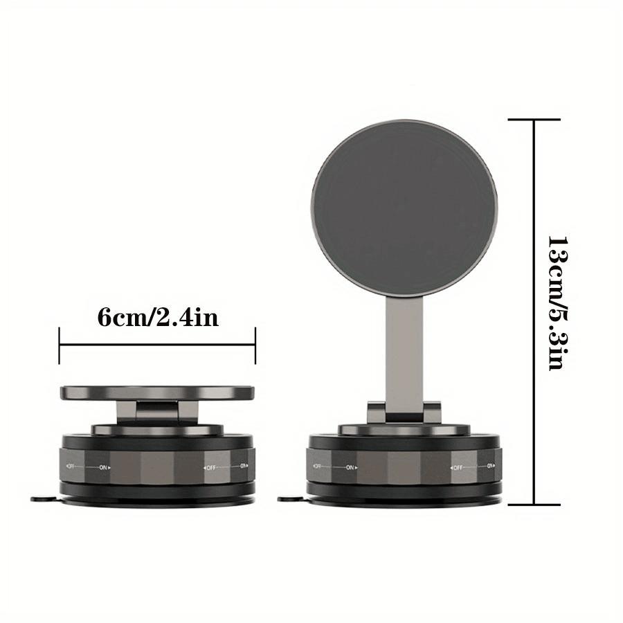 2026 Upgraded Vacuum Magnetic Car Phone Holder 360° Reinforced 96LBS Ultra Suction Cup Phone Holder N52 Strong Magnet