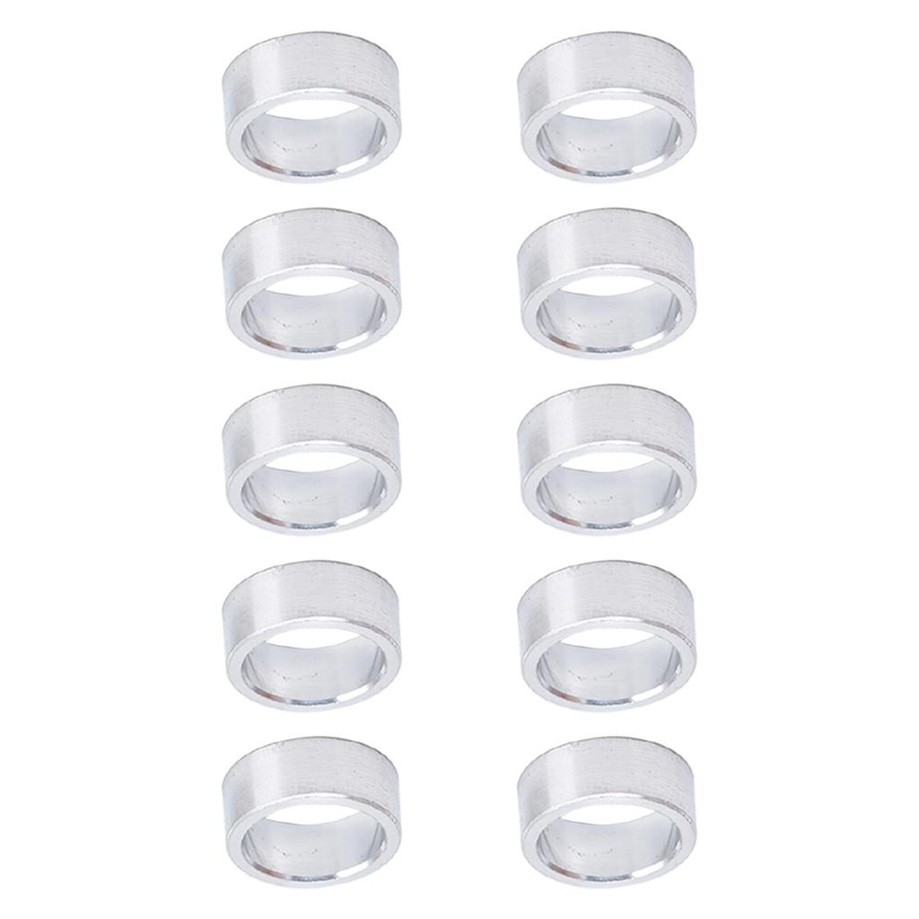10Pcs Aluminum Alloy Spacer Round Unthreaded Standoff Support Fittings Outer Diameter 10mm